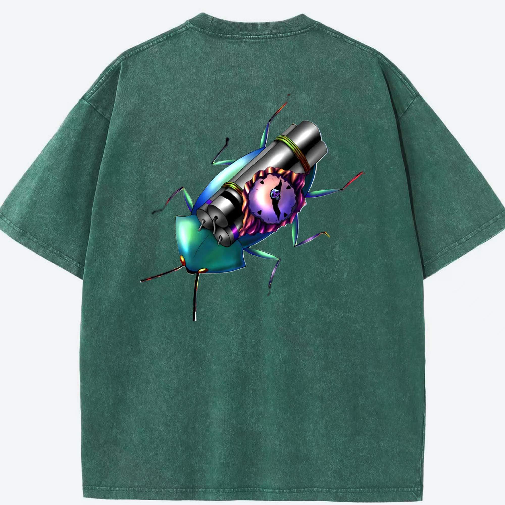 （画像用） 遊☆戯☆王 Yu-Gi-Oh! 綿100% ヴィンテージ風 半袖Tシャツ（背面プリント）